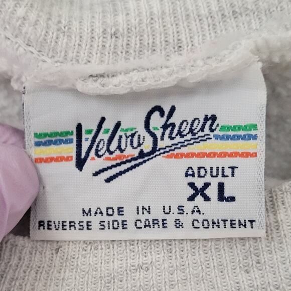 Vintage 90s Velva-Sheen RKD Sweatshirt Womens XL 24x24 Gray - Picture 5 of 12